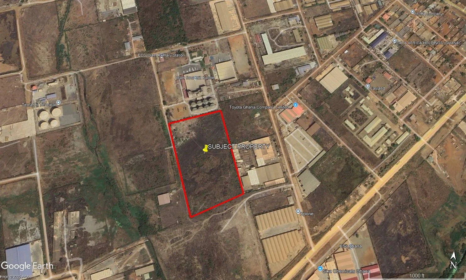 17 Acres industrial land for sale – Tema